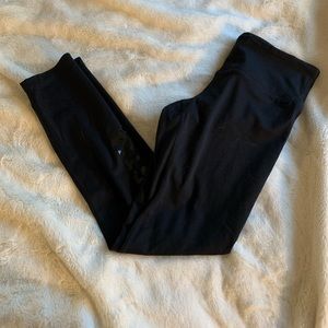 Black cropped leggings by Spiritual Gangster